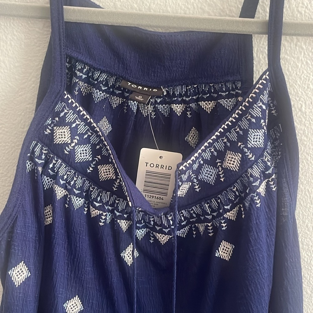 Torrid Blue Tank Top - Picture 4 of 7